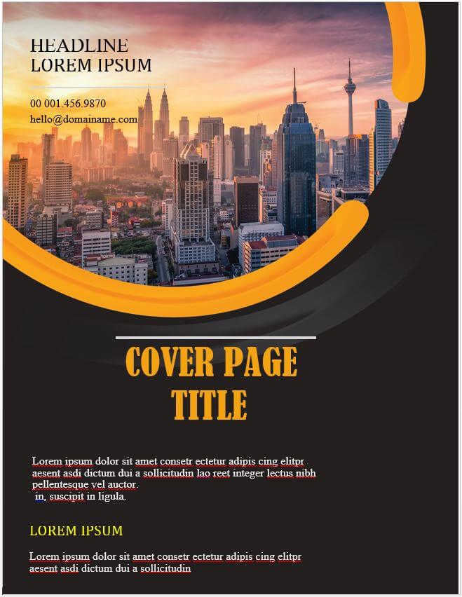 7+ Best Free Printable Cover Page Templates in MS Word