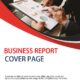 Business Report cover page template 4