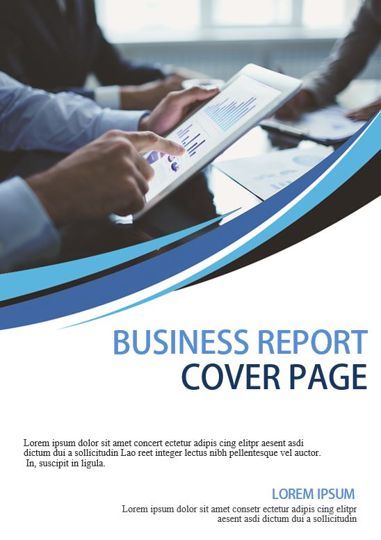 Business Report Cover Page Template Microsoft Word - Free Word Template