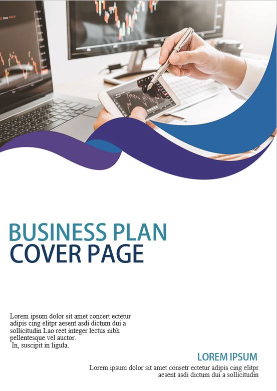 cover page of the business plan