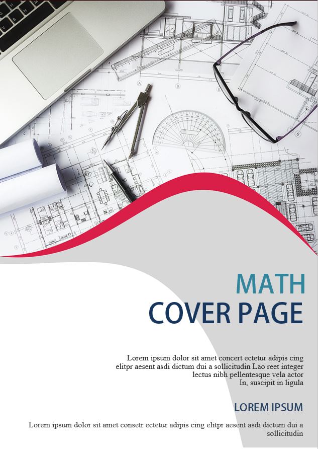 maths assignment cover page