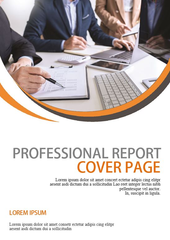 9+ Useful Professional Report Cover Page MS Word & PDF