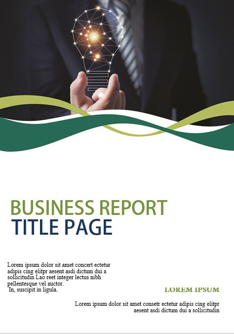 9+ Best FREE Business Report Title Page Template in MS Word & PDF