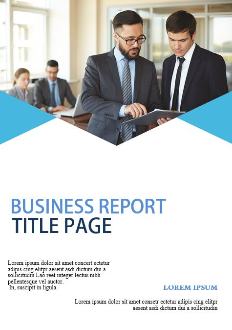 9+ Best FREE Business Report Title Page Template in MS Word & PDF