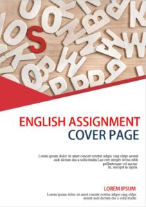 assignment front page of english