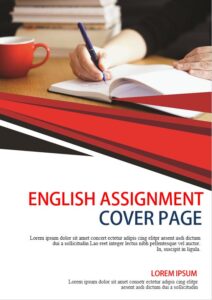 assignment of english front page