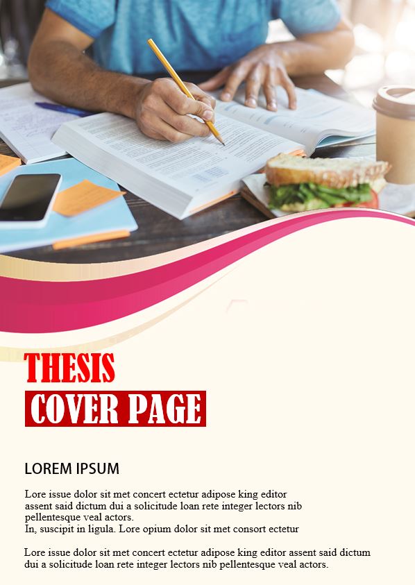 thesis front page template word