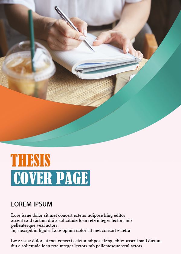 how to make thesis cover page