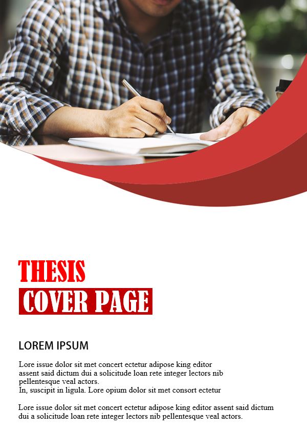 cover page example for thesis
