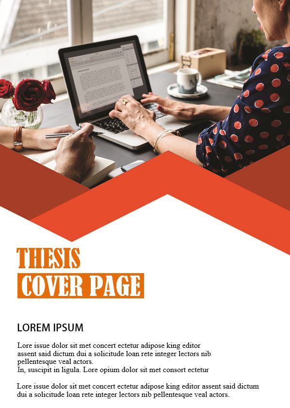 cover page for thesis