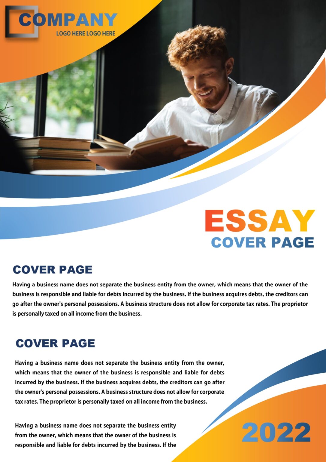 how to do a essay cover page