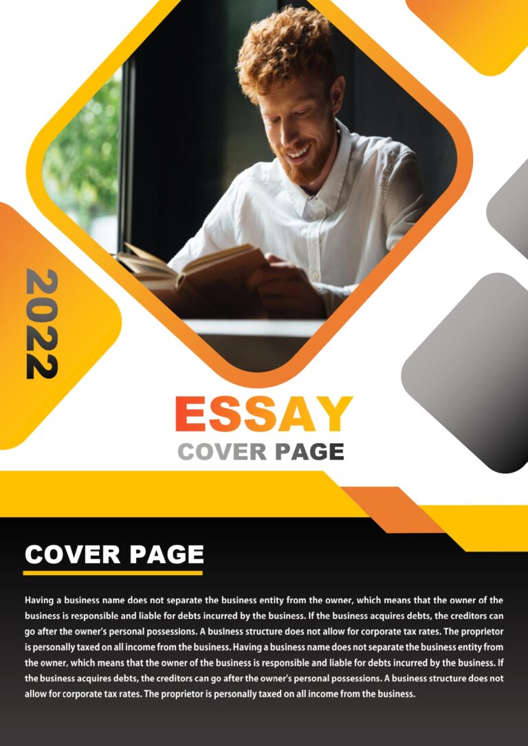 Essay Cover Page Example | 7+ Printable MS, PDF, PPT Sample