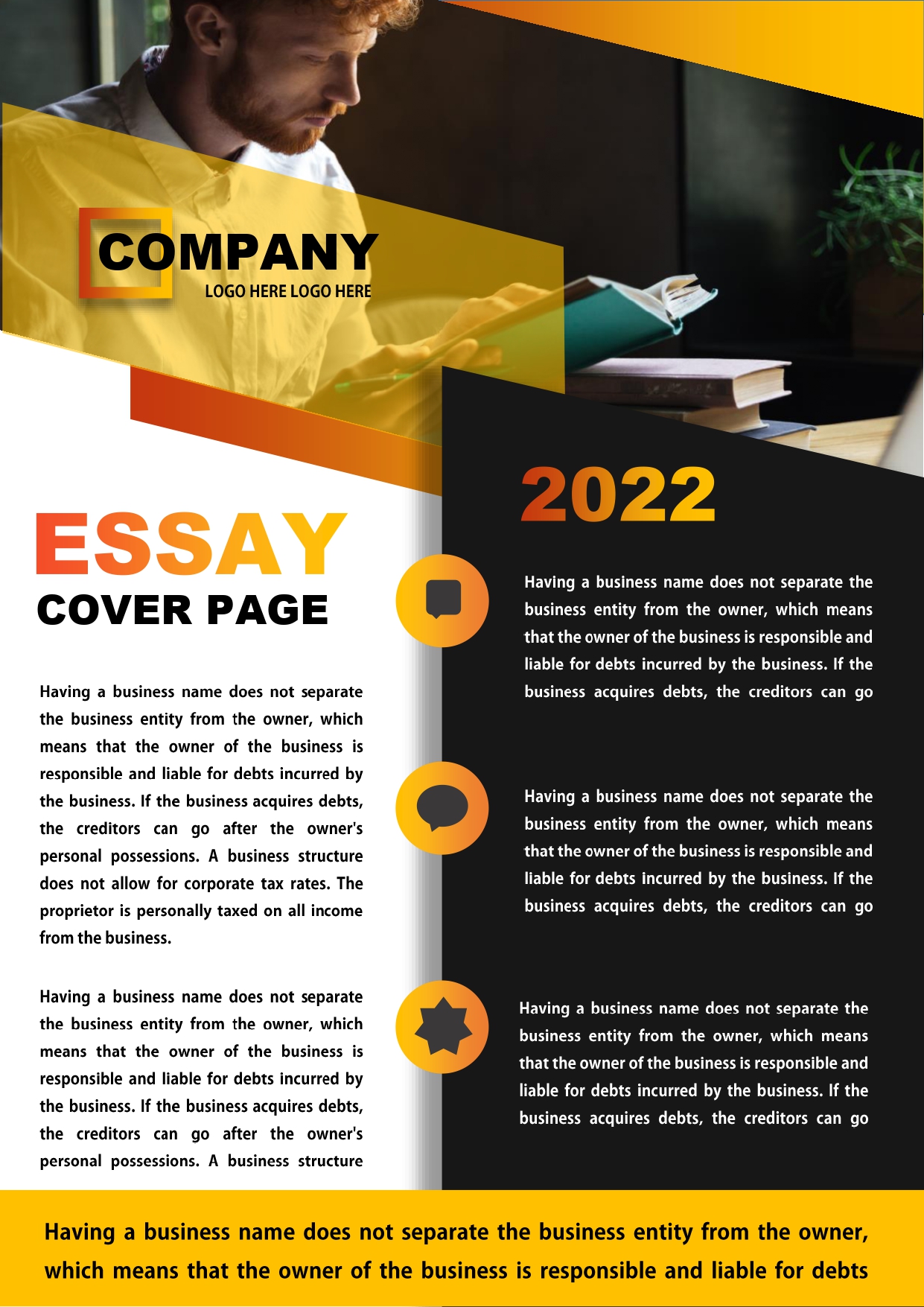 Essay Cover Page Example | 7+ Printable MS, PDF, PPT Sample