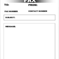 Fax Cover Page Template 2