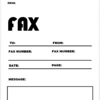 Fax Cover Page Template 5