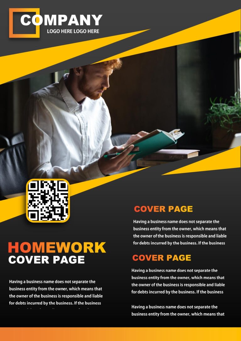 homework cover page pdf