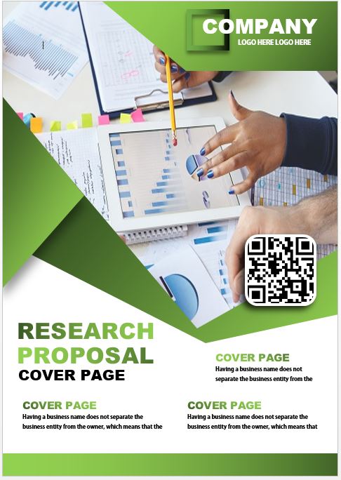 research proposal sample cover page