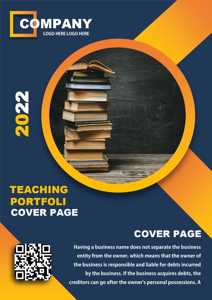 9+ Useful Teaching Portfolio Cover Page MS Word & PDF