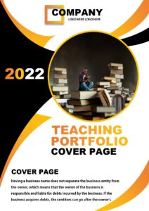 9+ Useful Teaching Portfolio Cover Page MS Word & PDF