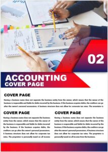 accounting assignment cover page