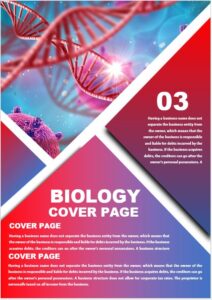 5+ Biology Cover Page Design Templates in MS Word