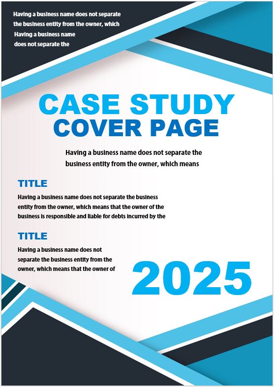7+ Free Case Study Cover Page Template Design in MS Words & PDF