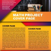 Math Project Cover Page 4