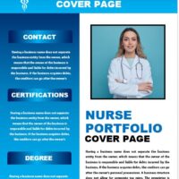 Nurse Portfolio Cover Page 1