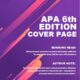 APA 6th Edition Cover Page 5