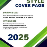 Apa Style Cover Page 5