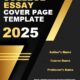 College Essay Cover Page Template 3