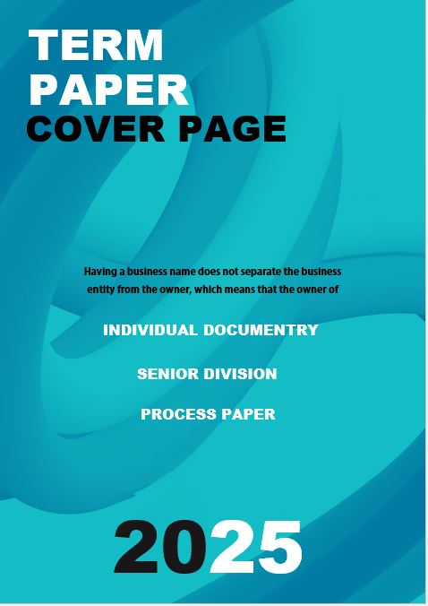 term paper cover page pdf