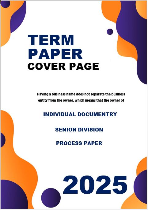 term paper cover