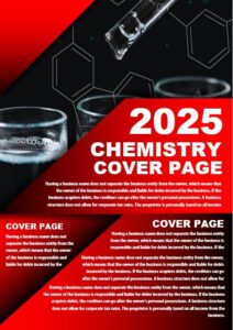 chemistry assignment cover page