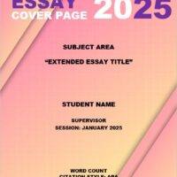 Extended Essay Cover Page 2