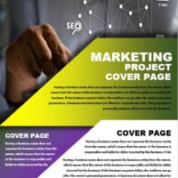 Marketing Project Cover Page 3