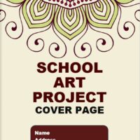 School Art Project Cover Page 3