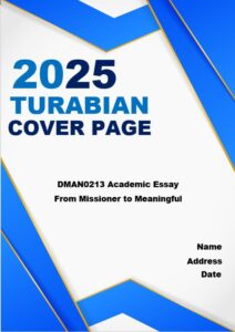 cover page for turabian research paper