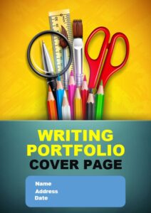creative writing portfolio cover page