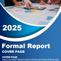 Formal report cover page template2