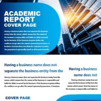 Academic Report Cover Page1